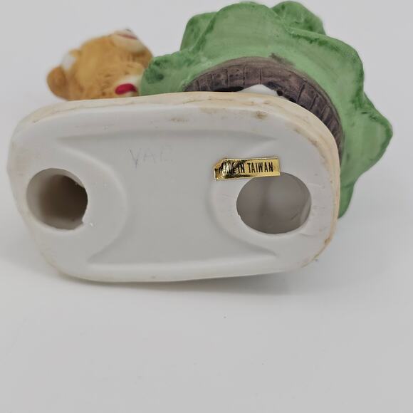 Vintage Votive Candle Holder Fine Porcelain Christmas Carollers 1982 W.A. Taiwan - Picture 7 of 8